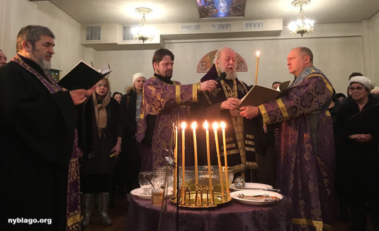 Епископ Иероним возглавил Таинство Соборования в Бруклинском соборе